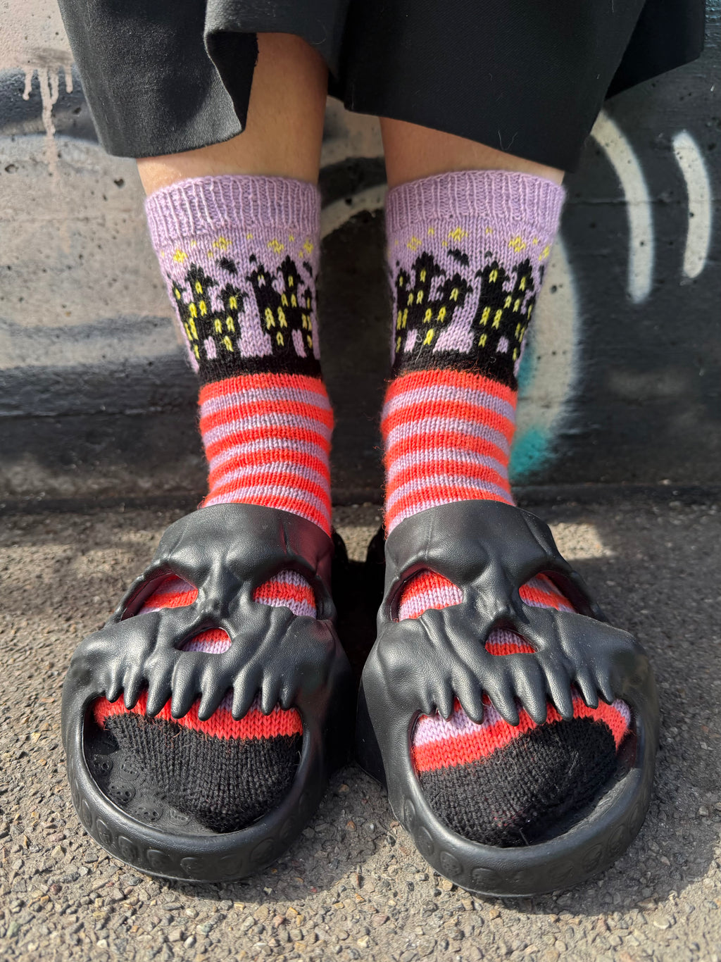 DIGITAL ITEM Halloween Movies sock pattern set