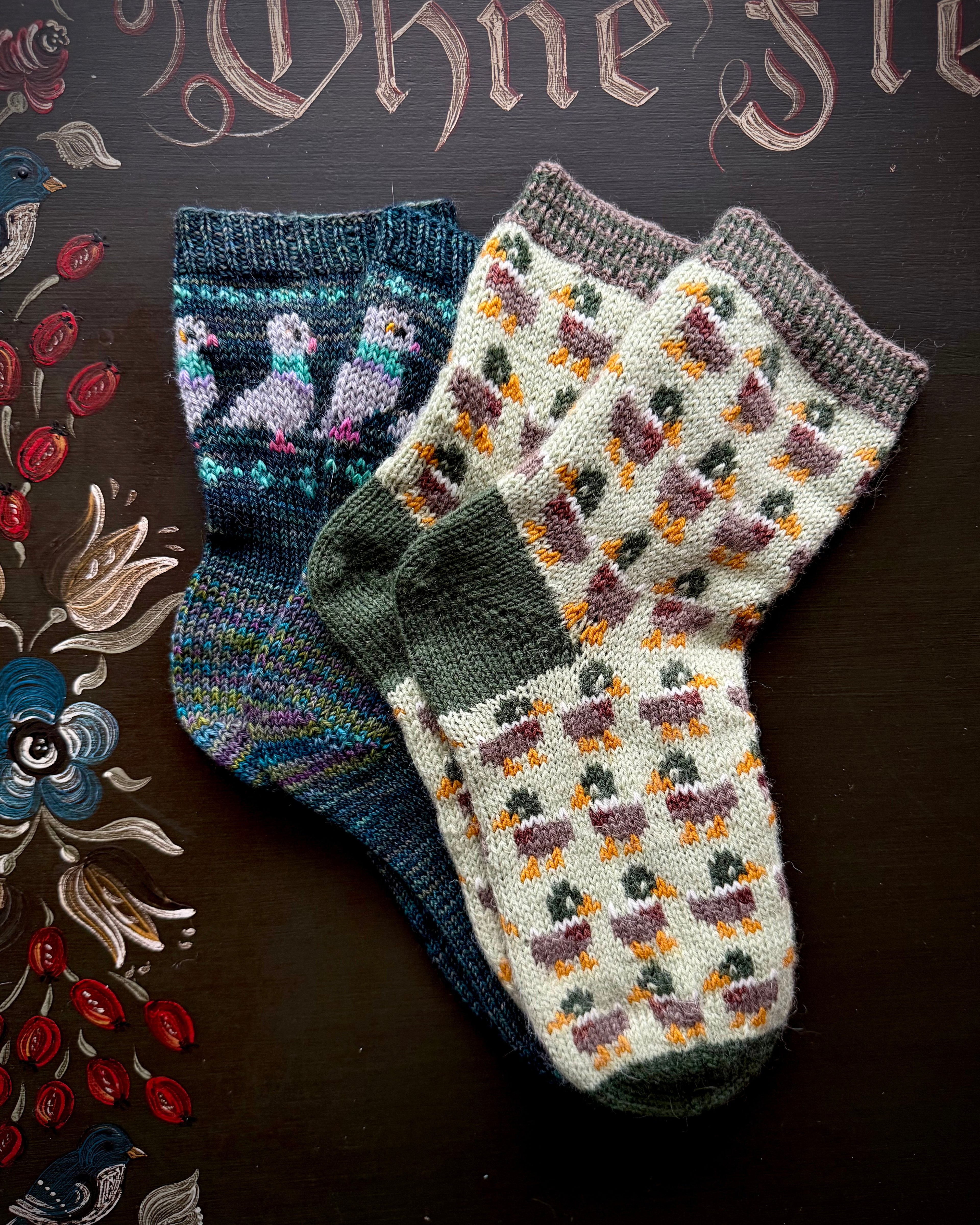 DIGITAL ITEM Bird Lovers sock set