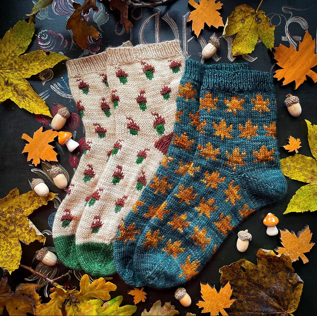 Forever Autumn socks pattern set