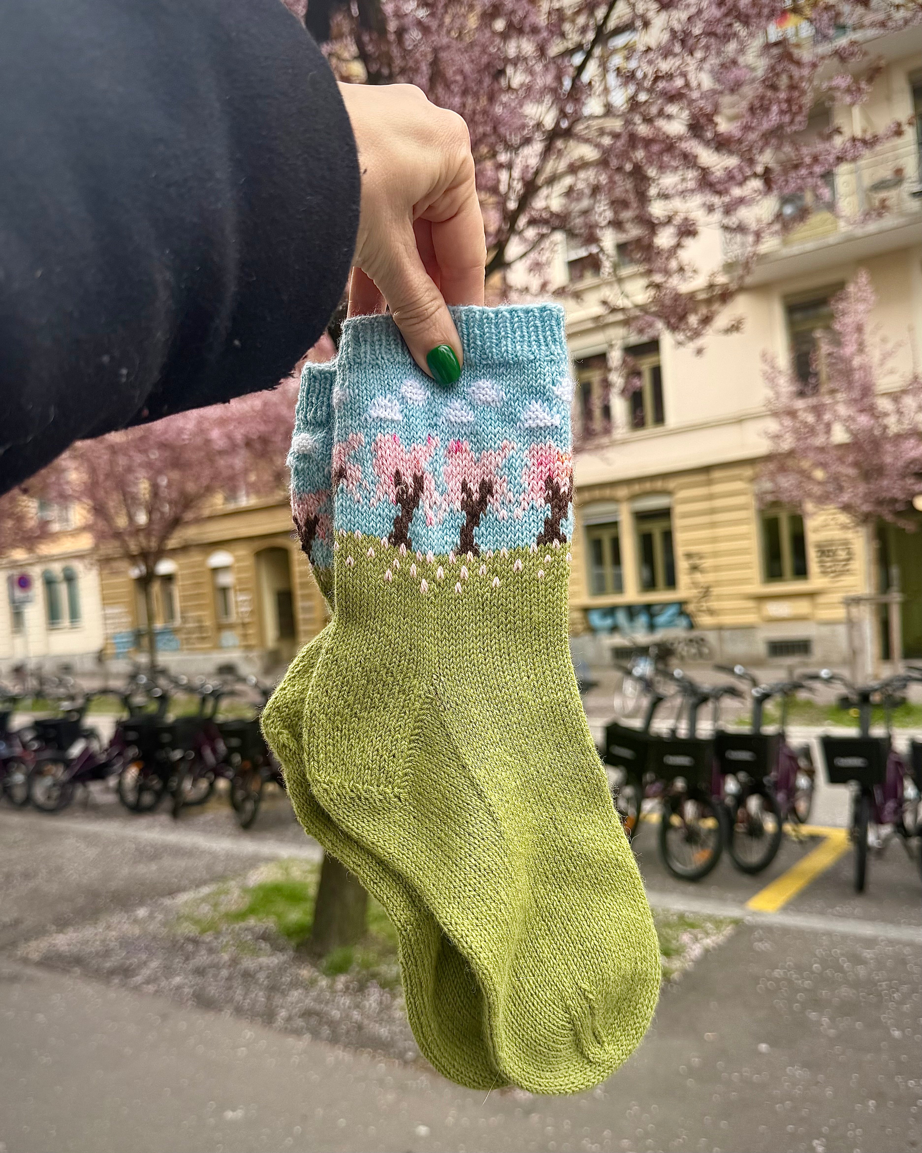 DIGITAL ITEM - Cherry Blossom sock set