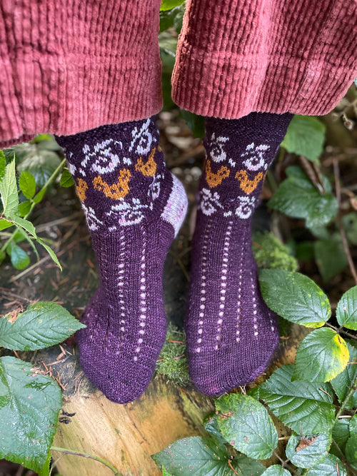 Digital item - Autumn Mice socks