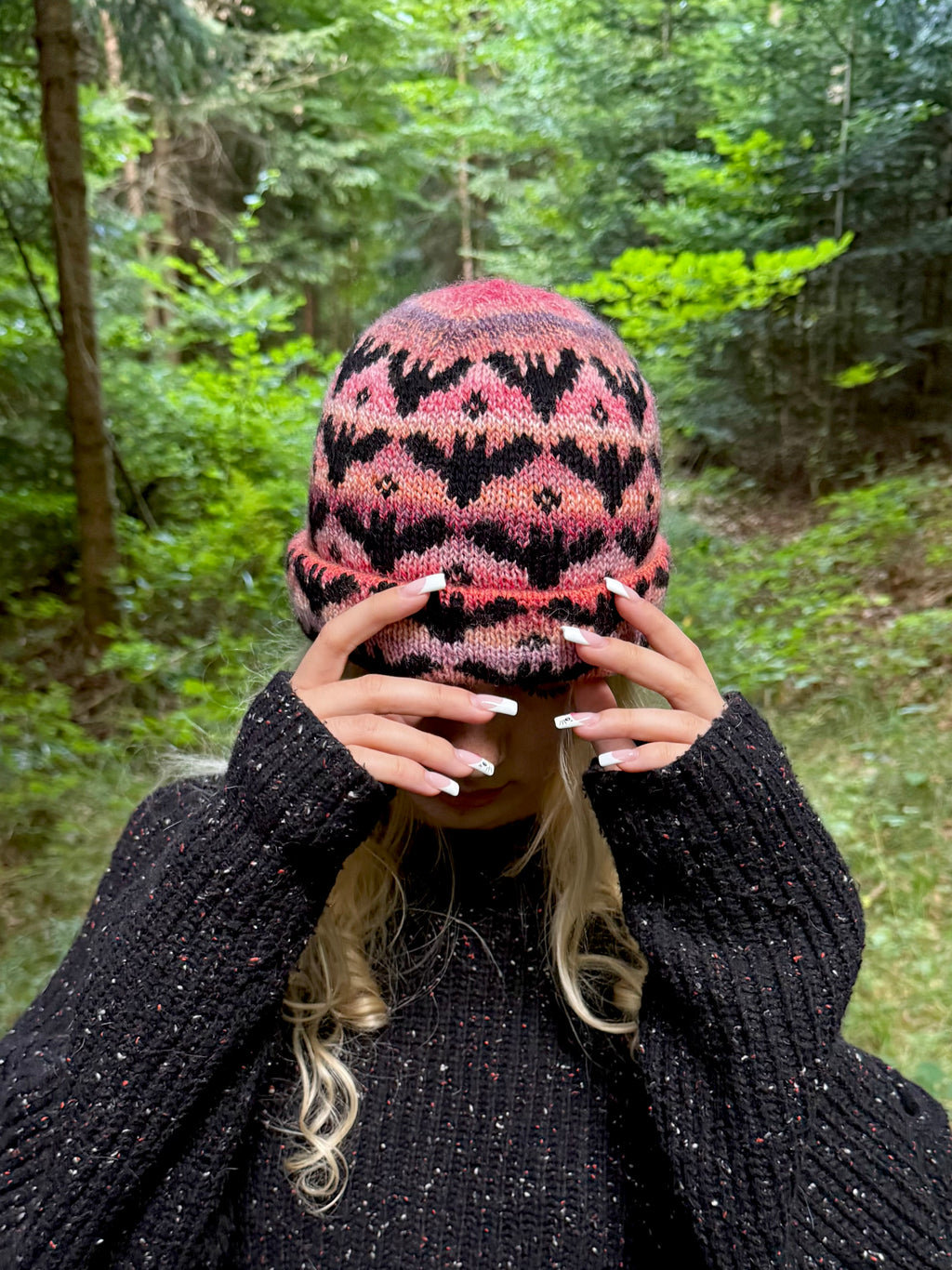 DIGITAL ITEM - I'm Batty for Halloween Hat PDF pattern. English & German only