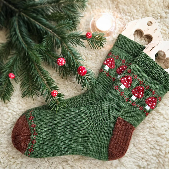 DIGITAL ITEM. Magic Toadstool sock knitting instructions