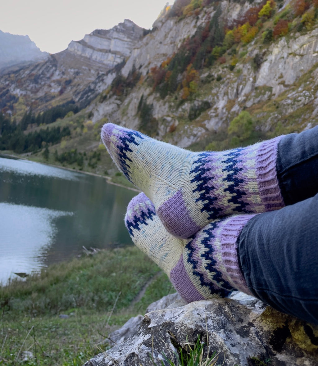 DIGITAL ITEM - Midnight in Zermatt socks