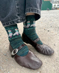 DIGITAL ITEM Fancy Pigeon socks. Knitting instructions in English.