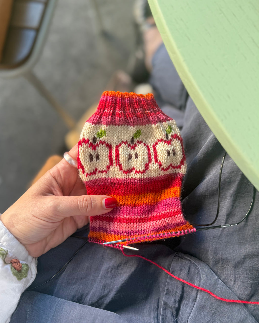 DIGITAL ITEM - Apple Slice socks