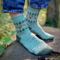 DIGITAL ITEM Foxes Day out socks knitting instructions