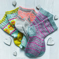 DIGITAL ITEM. PDF knitting instructions Heart Shaped sock set