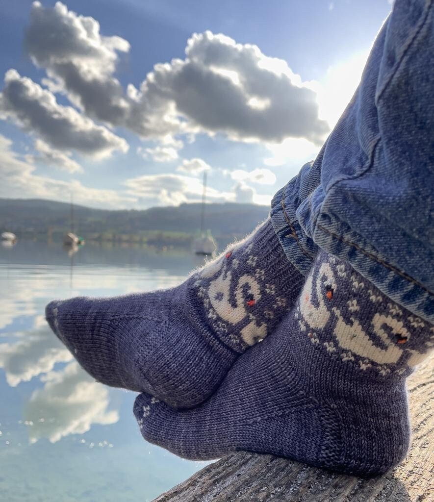 DIGITAL PDF ITEM - Swan Lake socks
