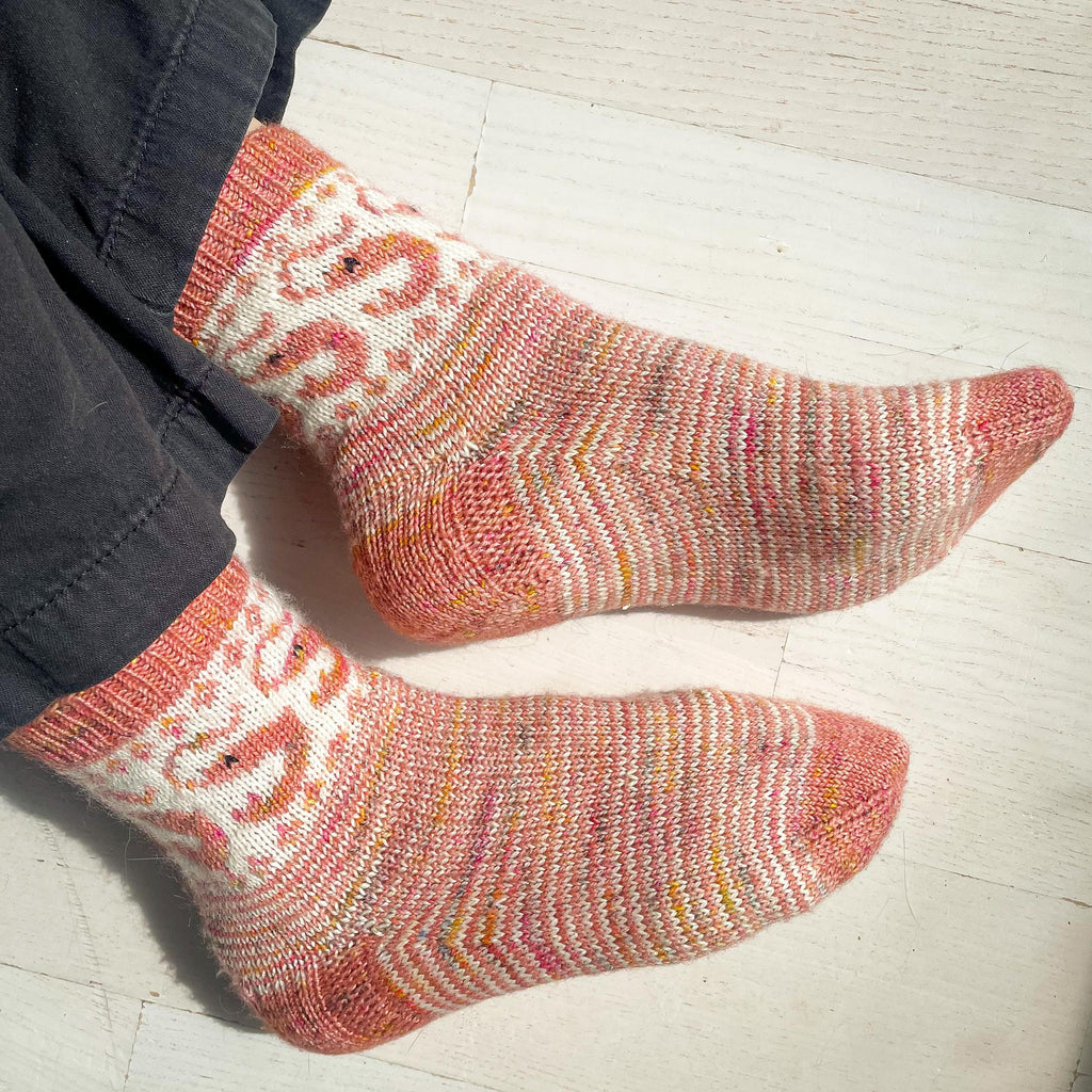 DIGITAL ITEM Why are Flamingos Pink socks set PDF