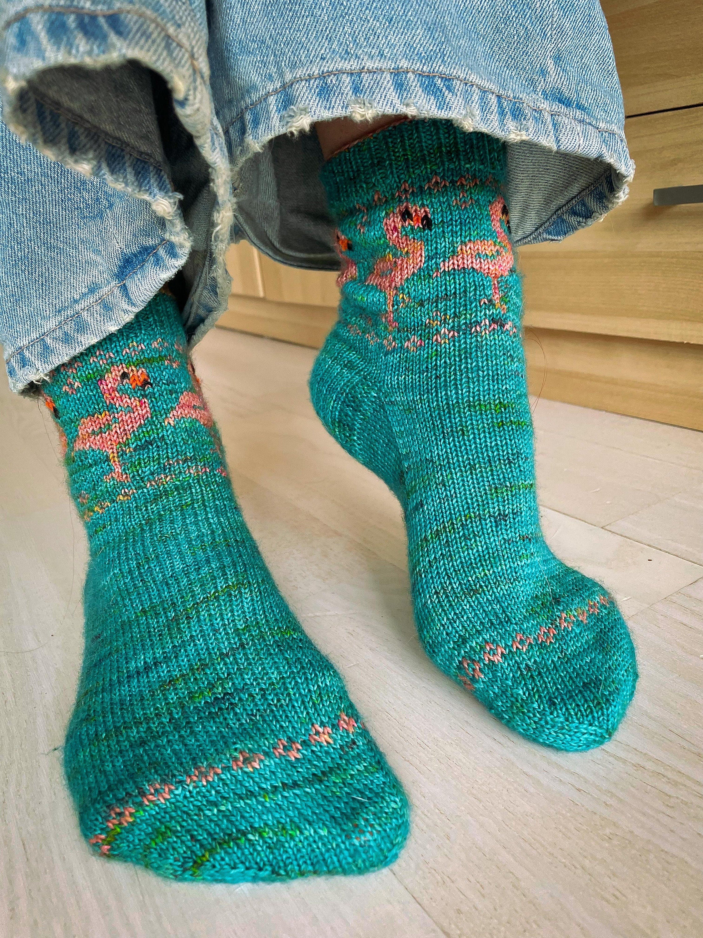 DIGITAL ITEM Why are Flamingos Pink socks set PDF