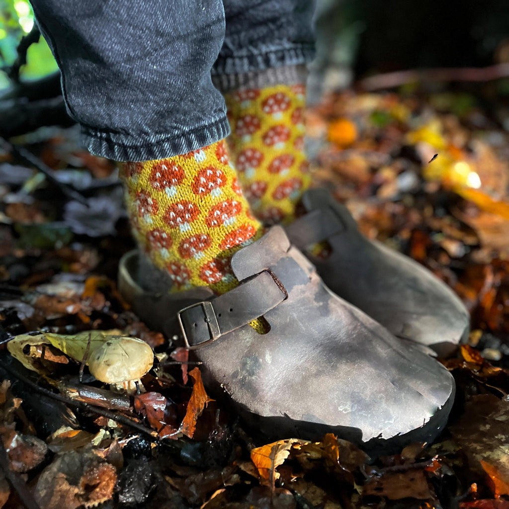 DIGITAL ITEM - Magical Mycelium socks knitting pattern
