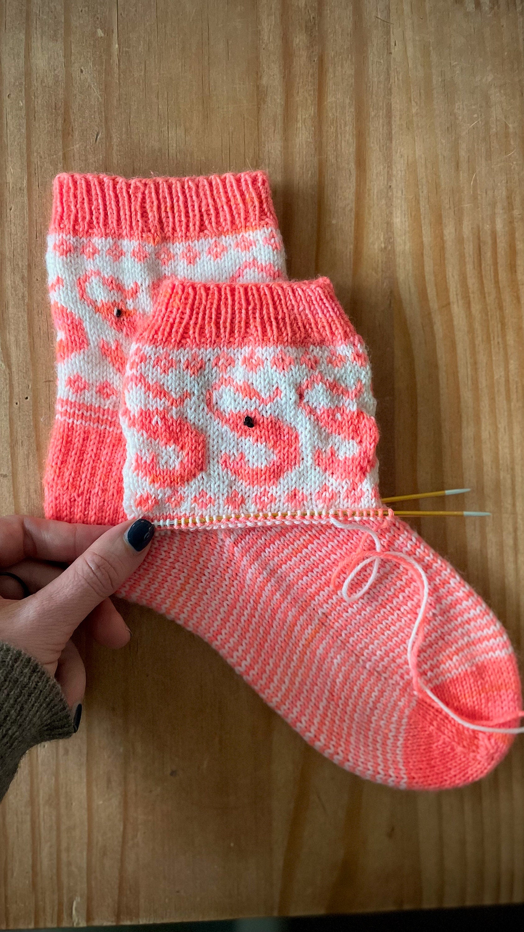 DIGITAL ITEM - Shrimply the Best socks PDF knitting pattern