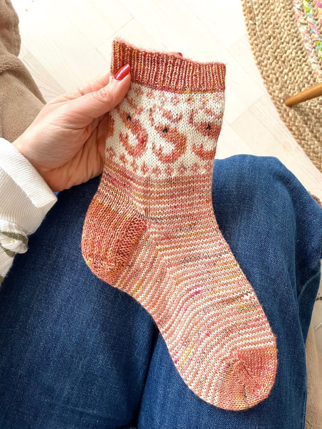 DIGITAL ITEM - Shrimply the Best socks PDF knitting pattern