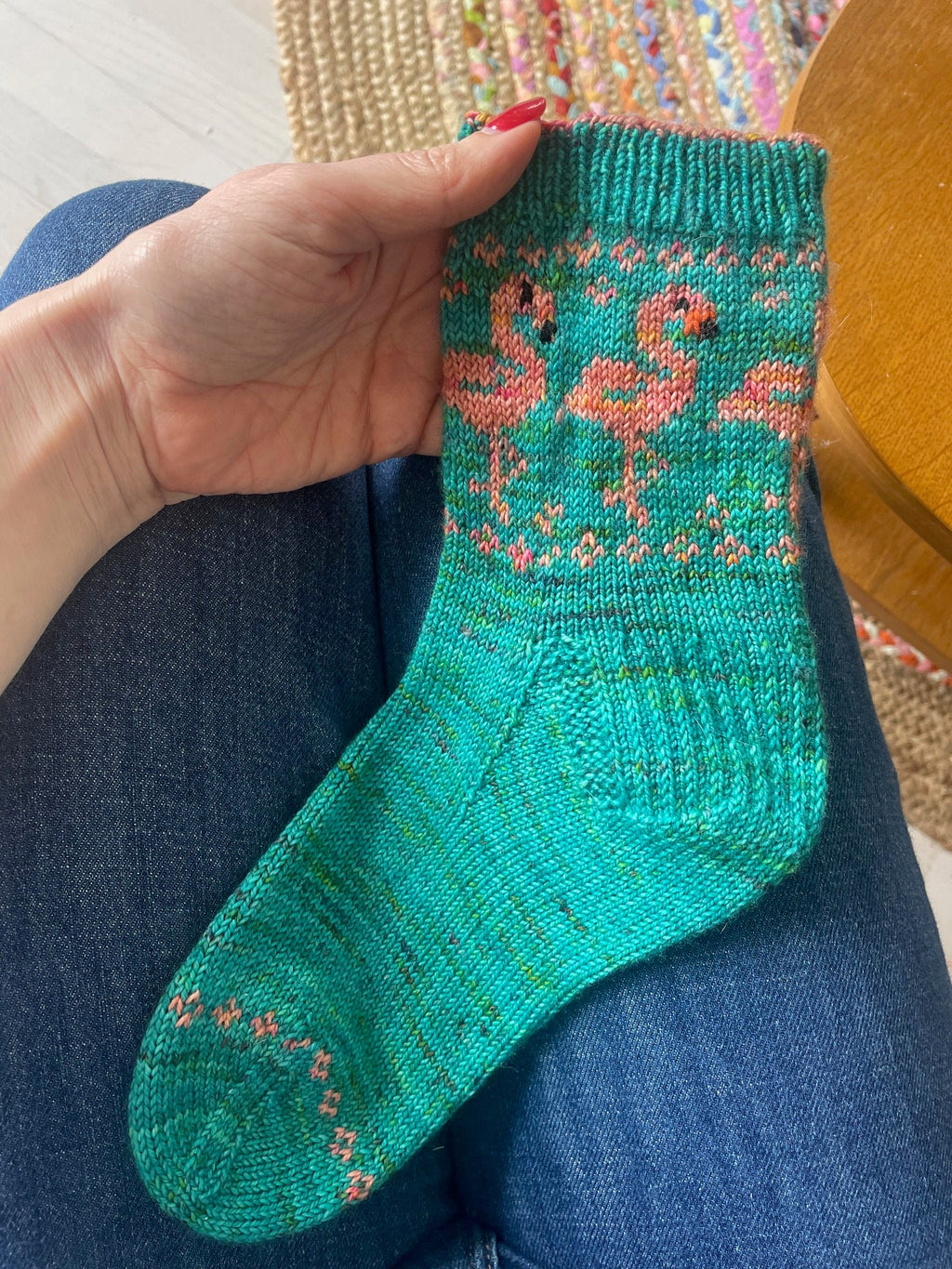 DIGITAL ITEM - Flamboyant Flamingos socks