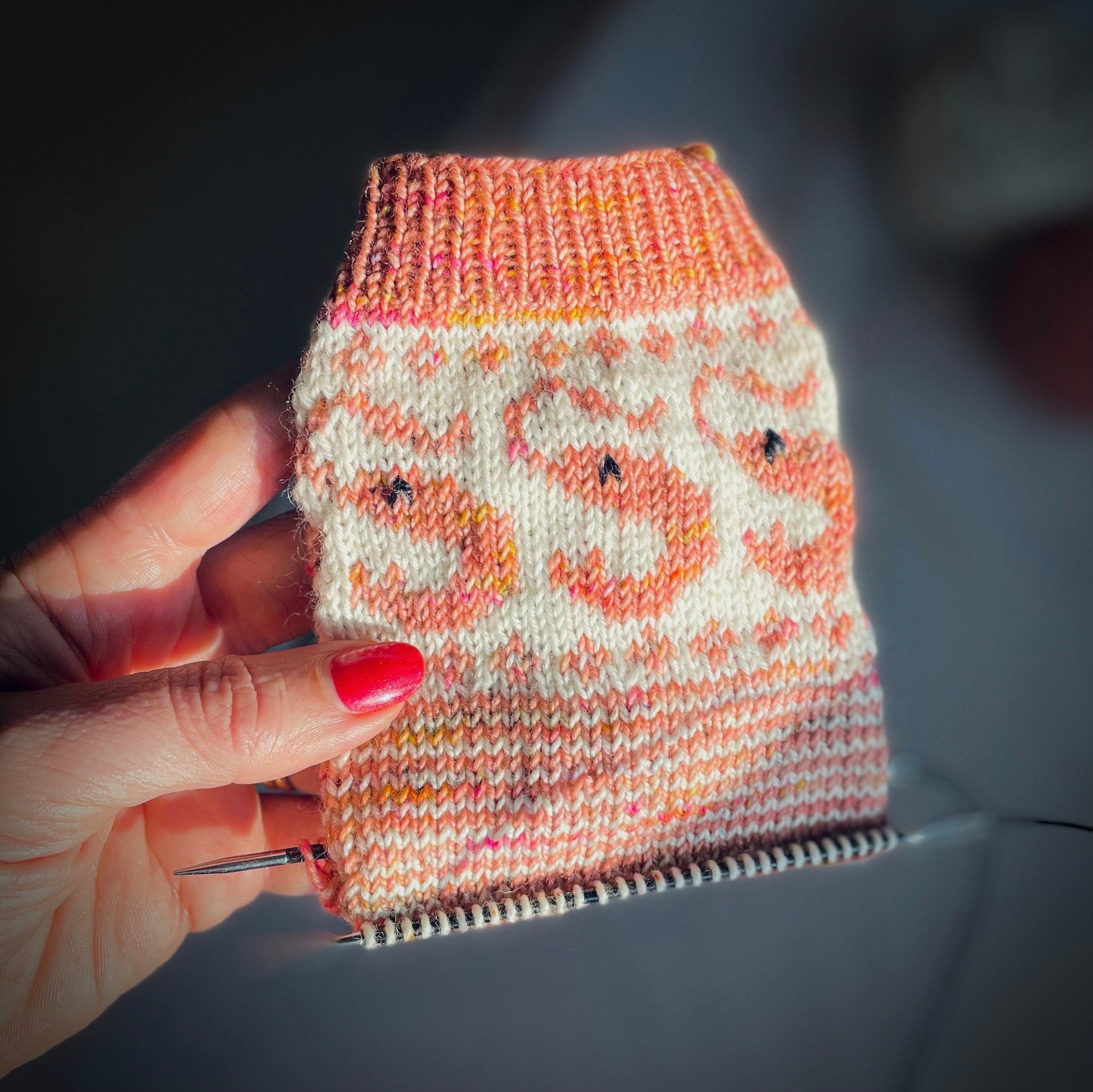 DIGITAL ITEM - Shrimply the Best socks PDF knitting pattern