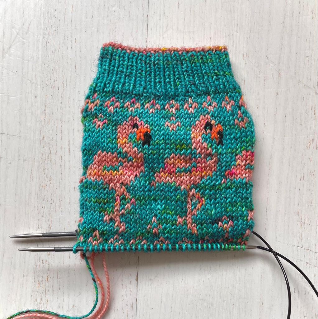 DIGITAL ITEM - Flamboyant Flamingos socks