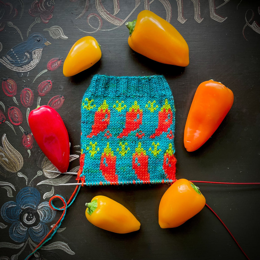 DIGITAL ITEM - Spicy socks knitting pattern PDF