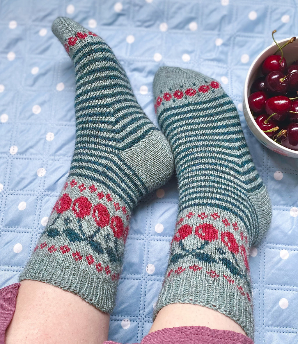 DIGITAL ITEM - PDF Cherry on Top socks