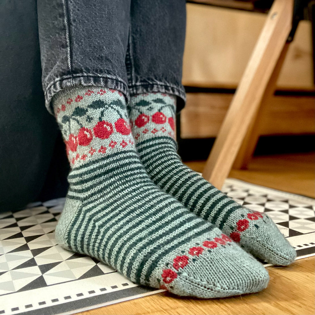 DIGITAL ITEM - PDF Cherry on Top socks