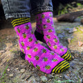 DIGITAL ITEM PDF - Bee-autiful socks knitting instructions