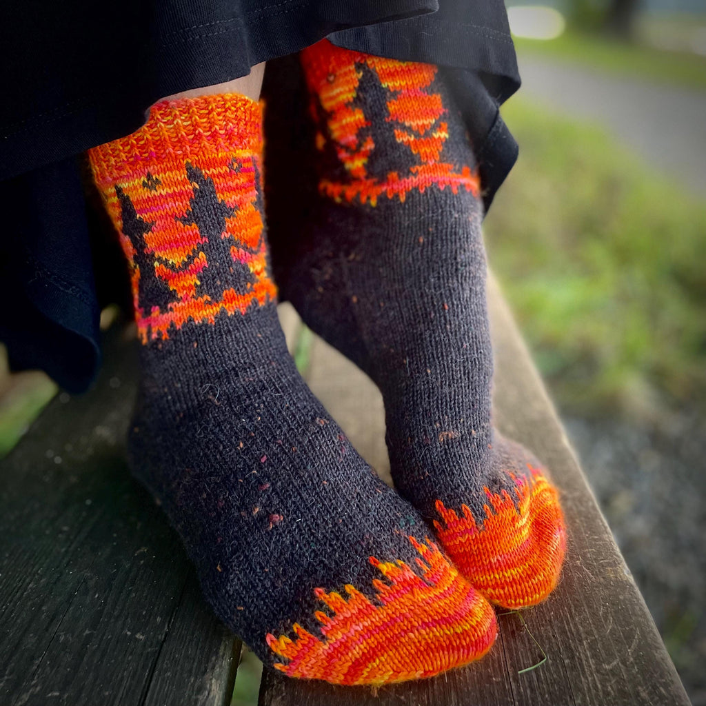 DIGITAL ITEM - Spooky Sock set knitting instructions
