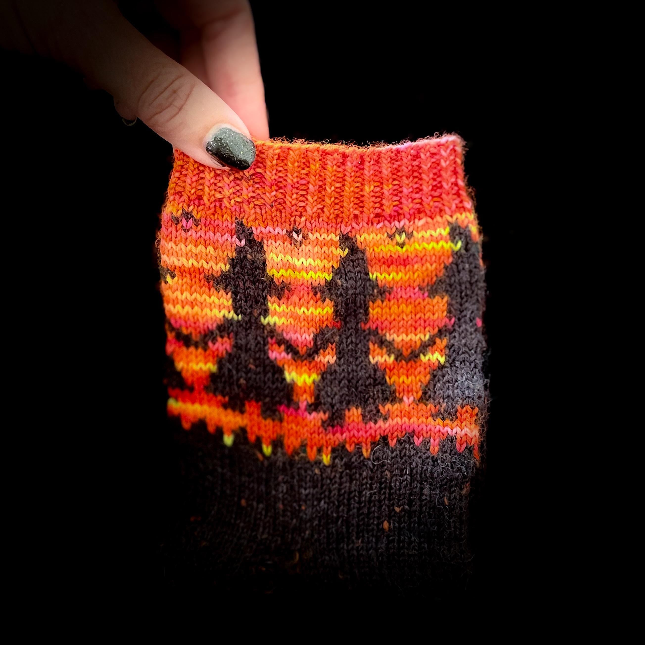 DIGITAL ITEM - Spooky Sock set knitting instructions