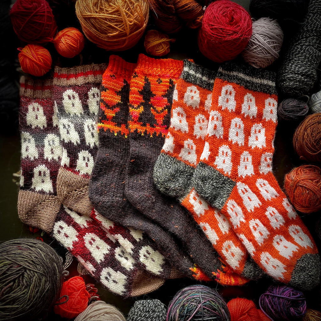 DIGITAL ITEM - Spooky Sock set knitting instructions
