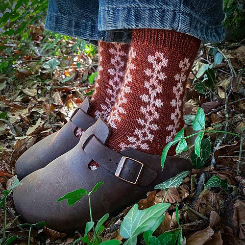 DIGITAL ITEM - Joyce socks knitting pattern