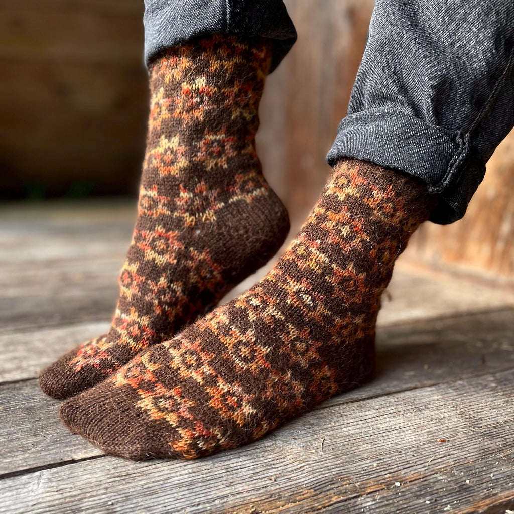 DIGITAL ITEM - Under the Quilt socks PDF knitting instructions
