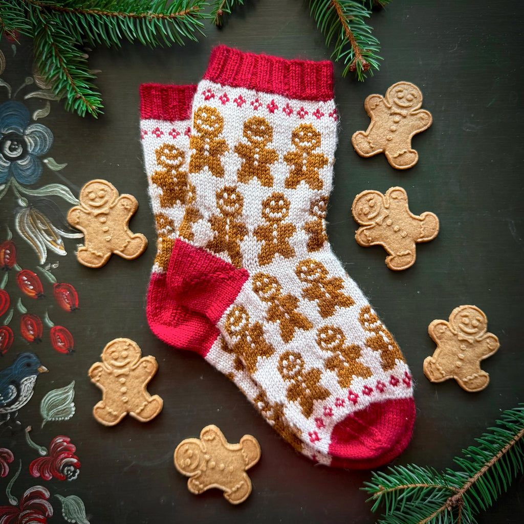 DIGITAL ITEM - A Whimsical Christmas sock set knitting pattern