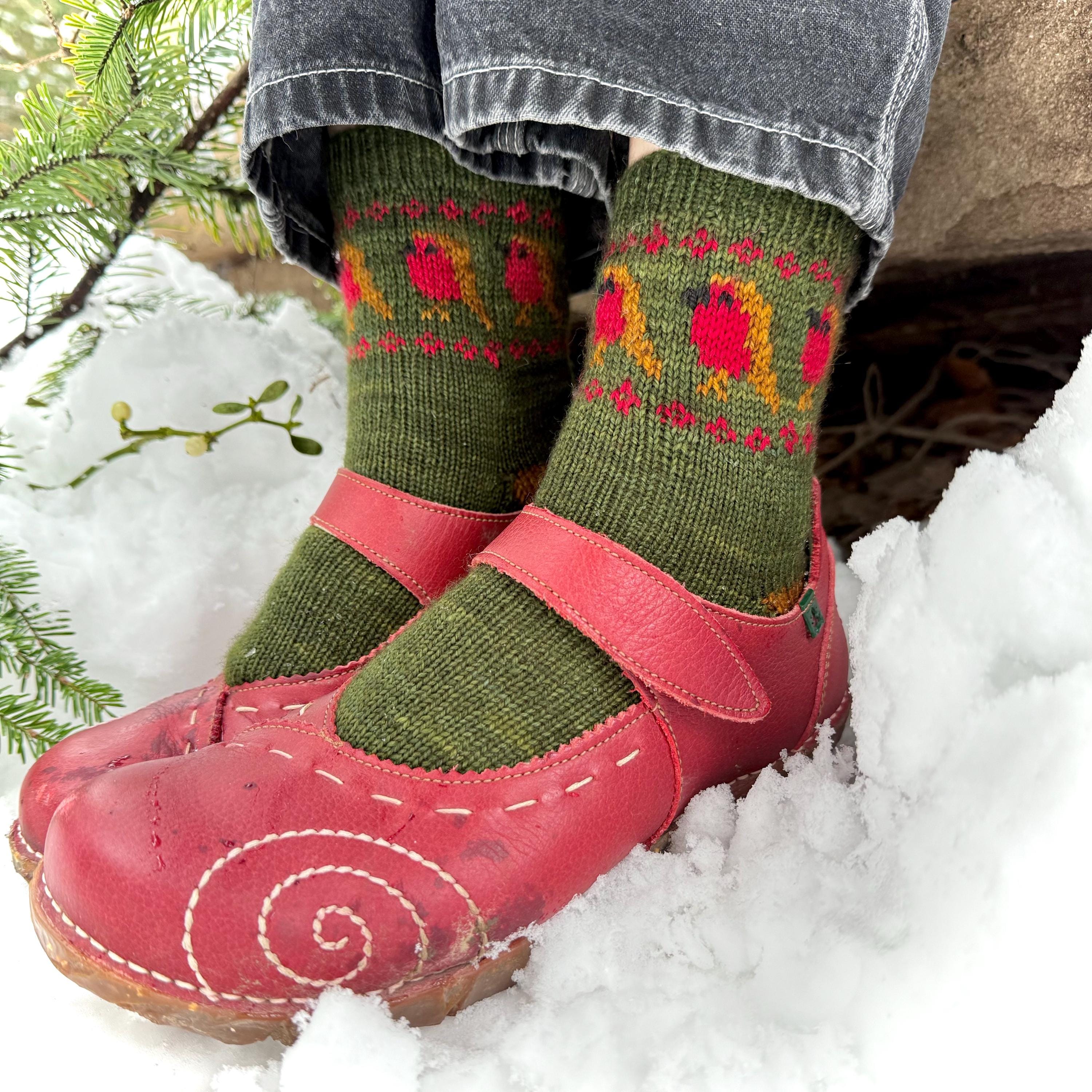 DIGITAL ITEM - A Whimsical Christmas sock set knitting pattern