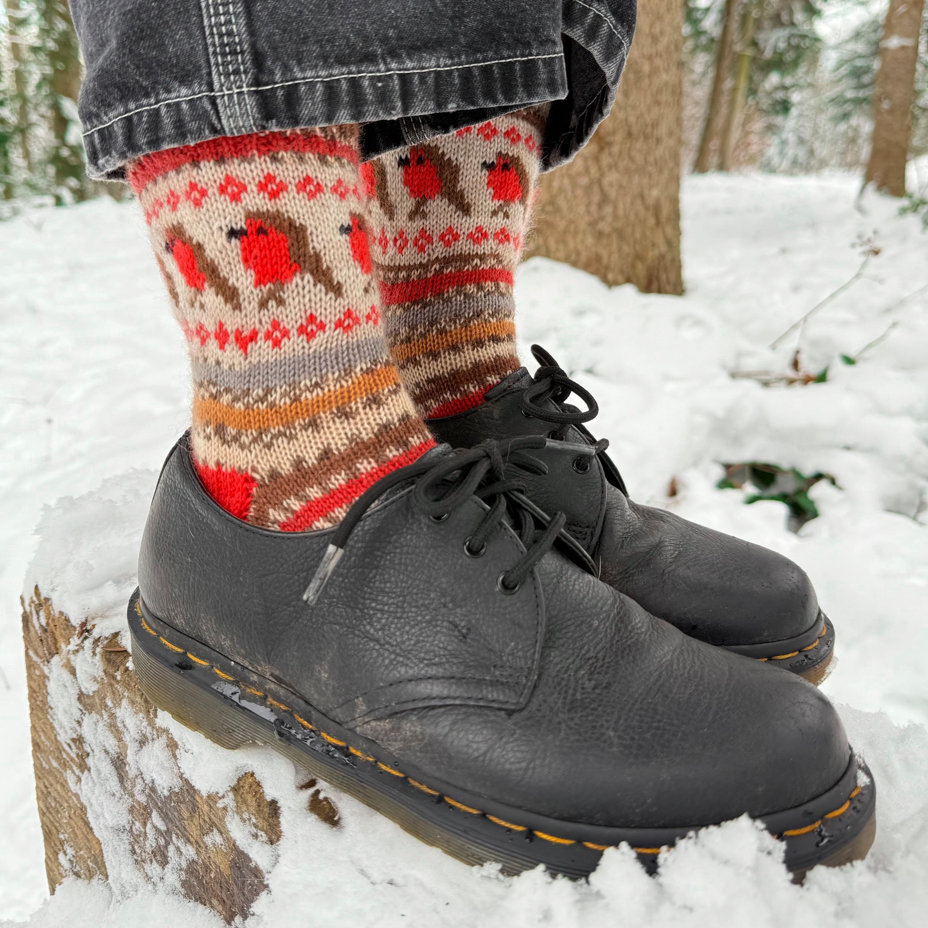 DIGITAL ITEM - A Whimsical Christmas sock set knitting pattern