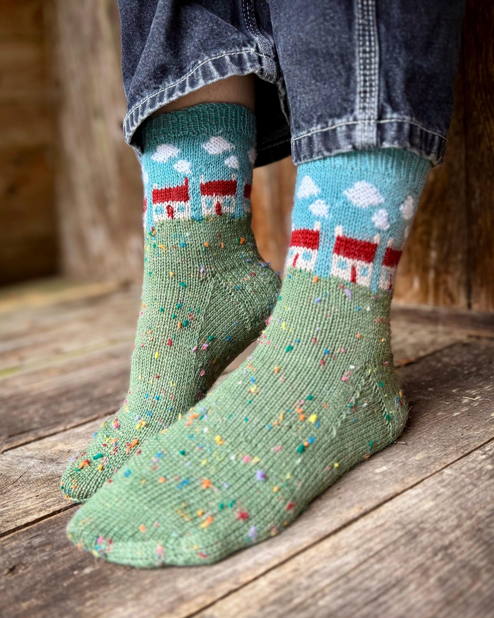 DIGITAL ITEM - Dream Home socks set knitting instructions PDF