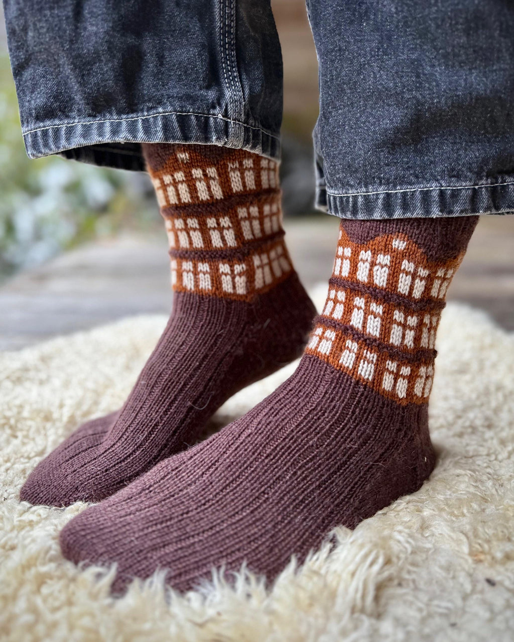 DIGITAL ITEM - Dream Home socks set knitting instructions PDF