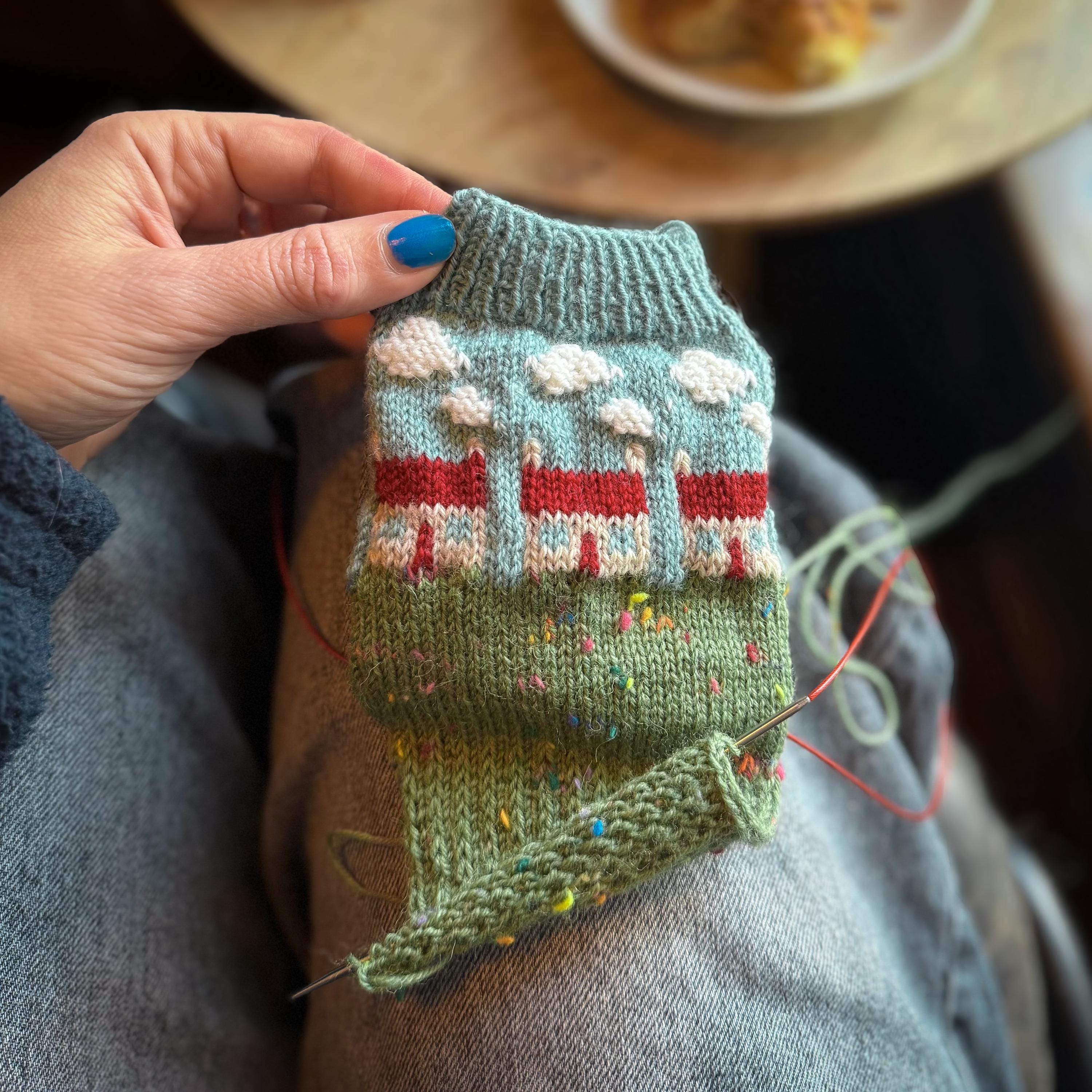 DIGITAL ITEM - Dream Home socks set knitting instructions PDF