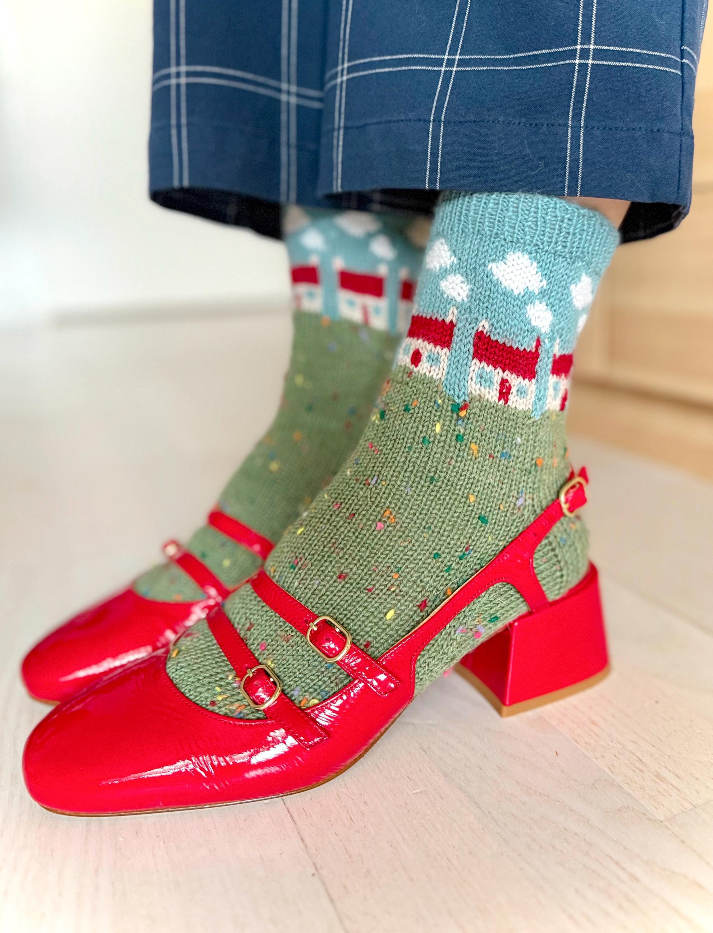 DIGITAL ITEM - Dream Home socks set knitting instructions PDF