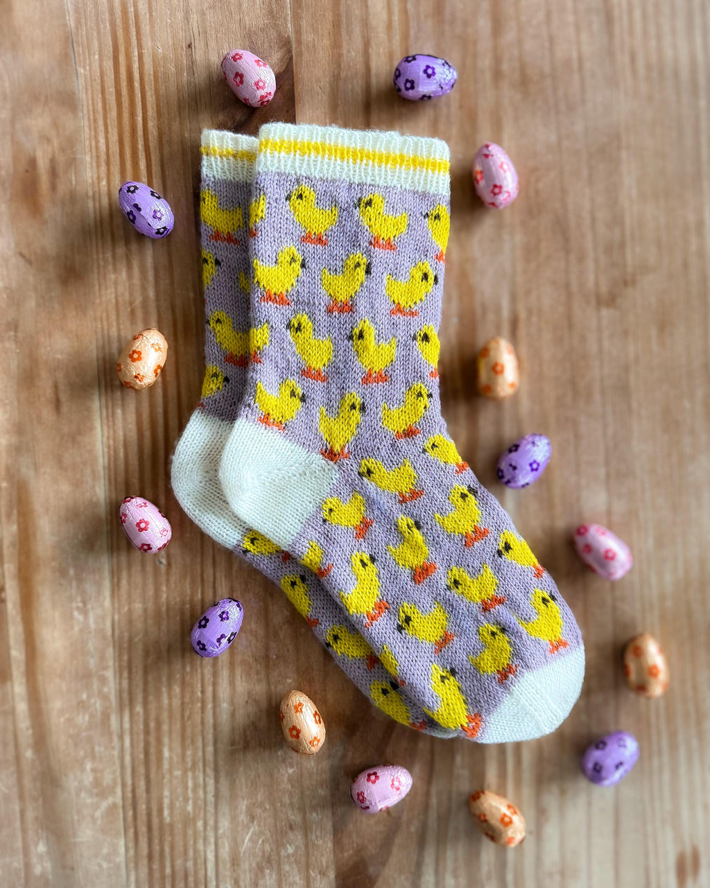 DIGITAL ITEM - Knitting pattern PDF. Herding Hens sock set