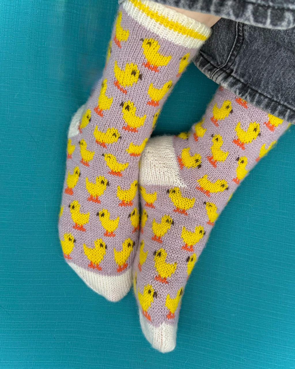 DIGITAL ITEM - Knitting pattern PDF. Herding Hens sock set