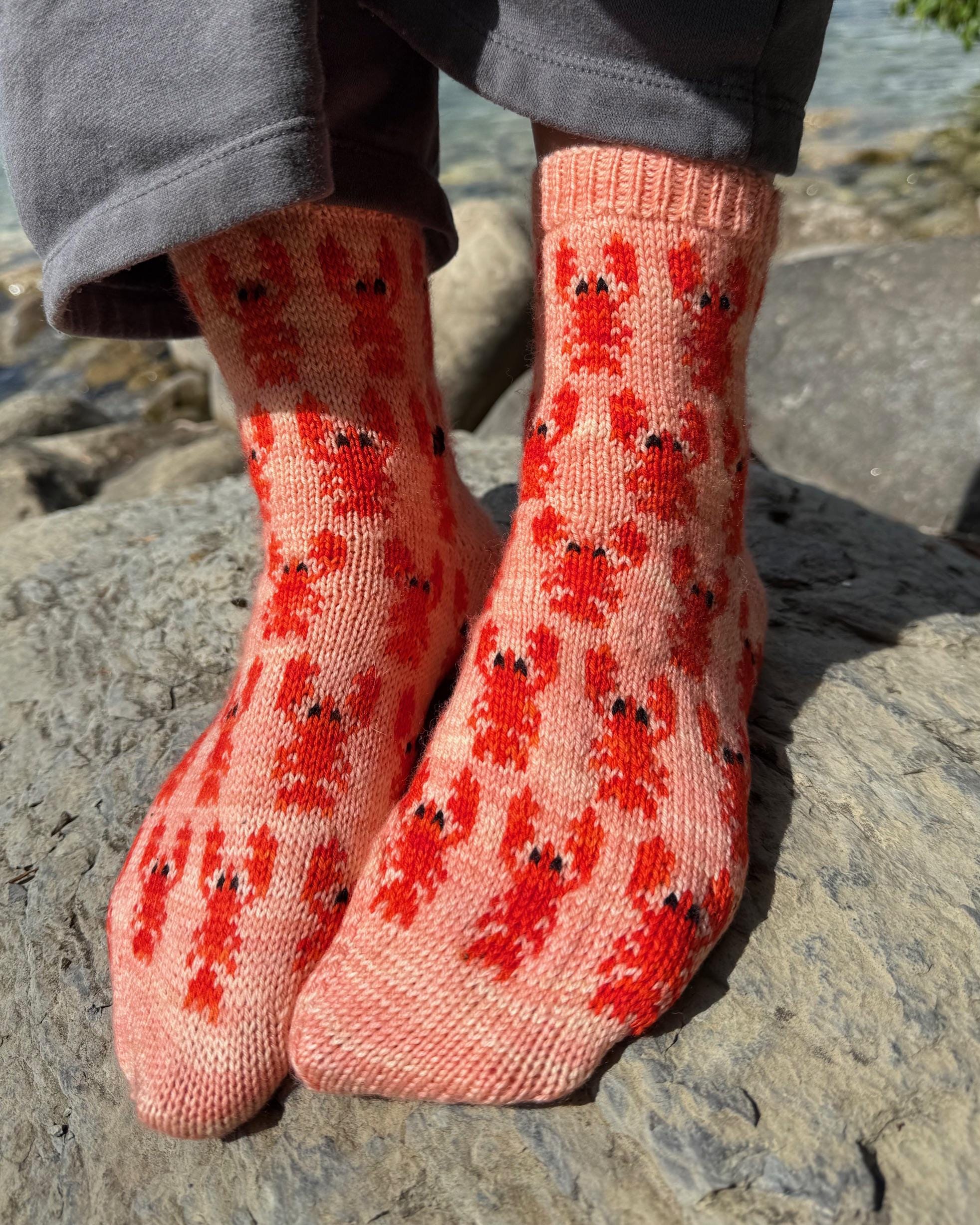 DIGITAL ITEM - Fishfolks Fancy sock set. PDF Knitting instructions