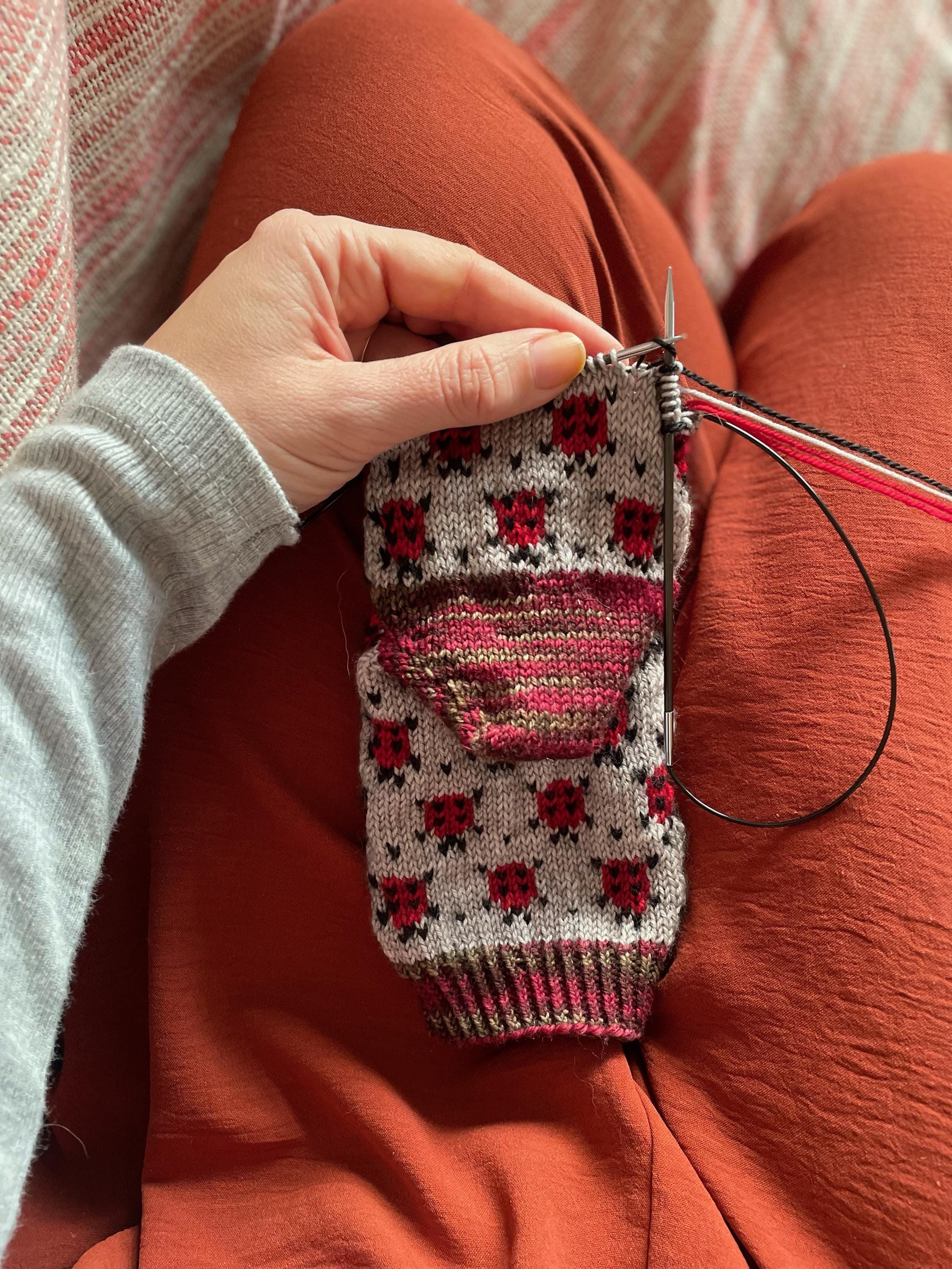 DIGITAL ITEM Dont Bug Me socks. PDF knitting pattern