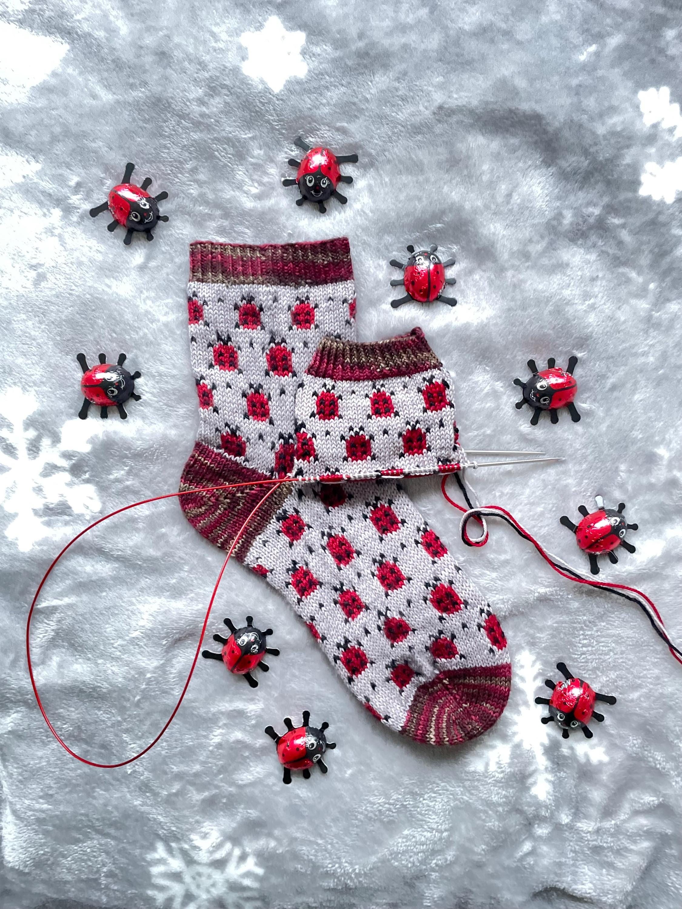 DIGITAL ITEM Dont Bug Me socks. PDF knitting pattern