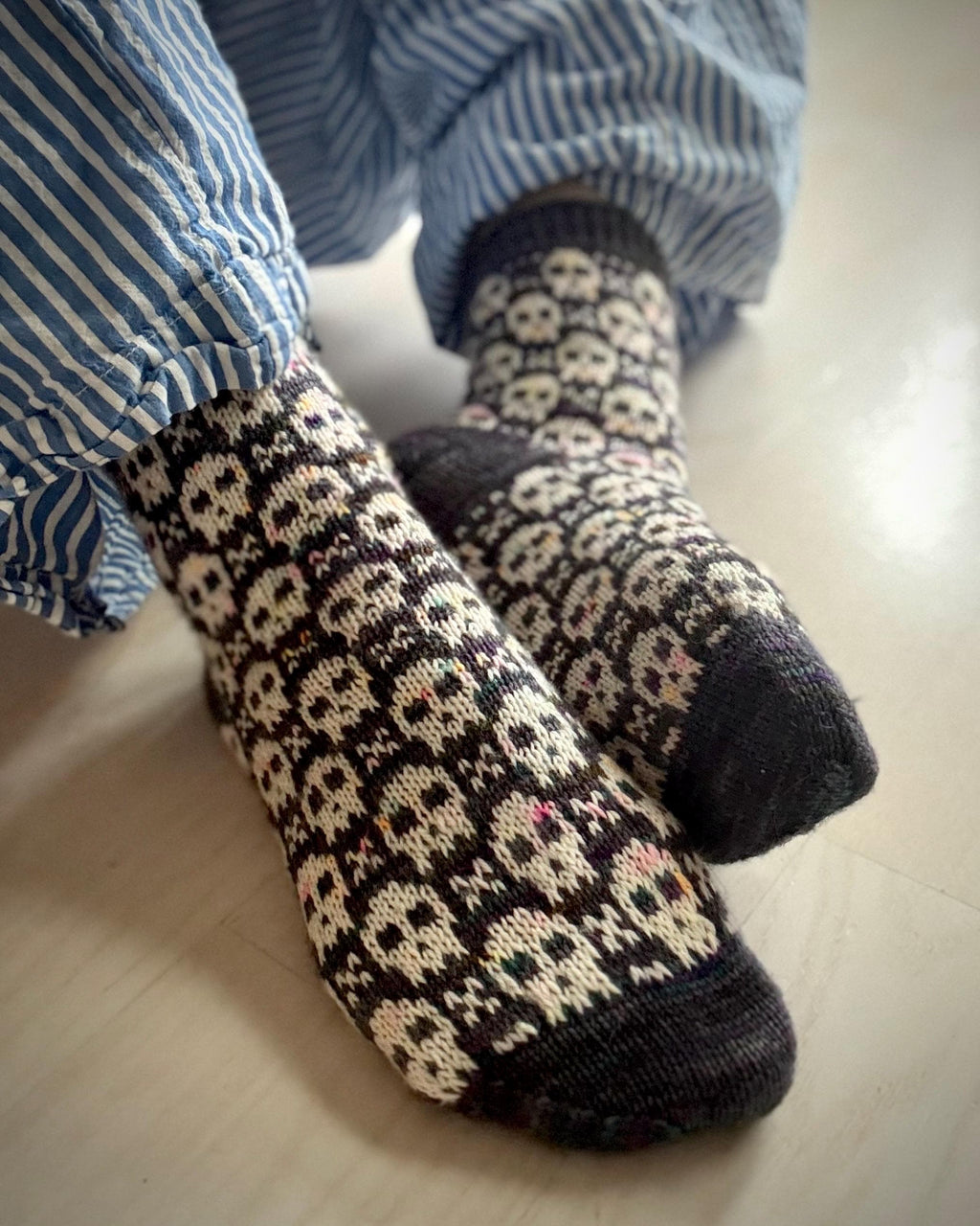 DIGITAL ITEM - PDF Spooktacular socks. English only