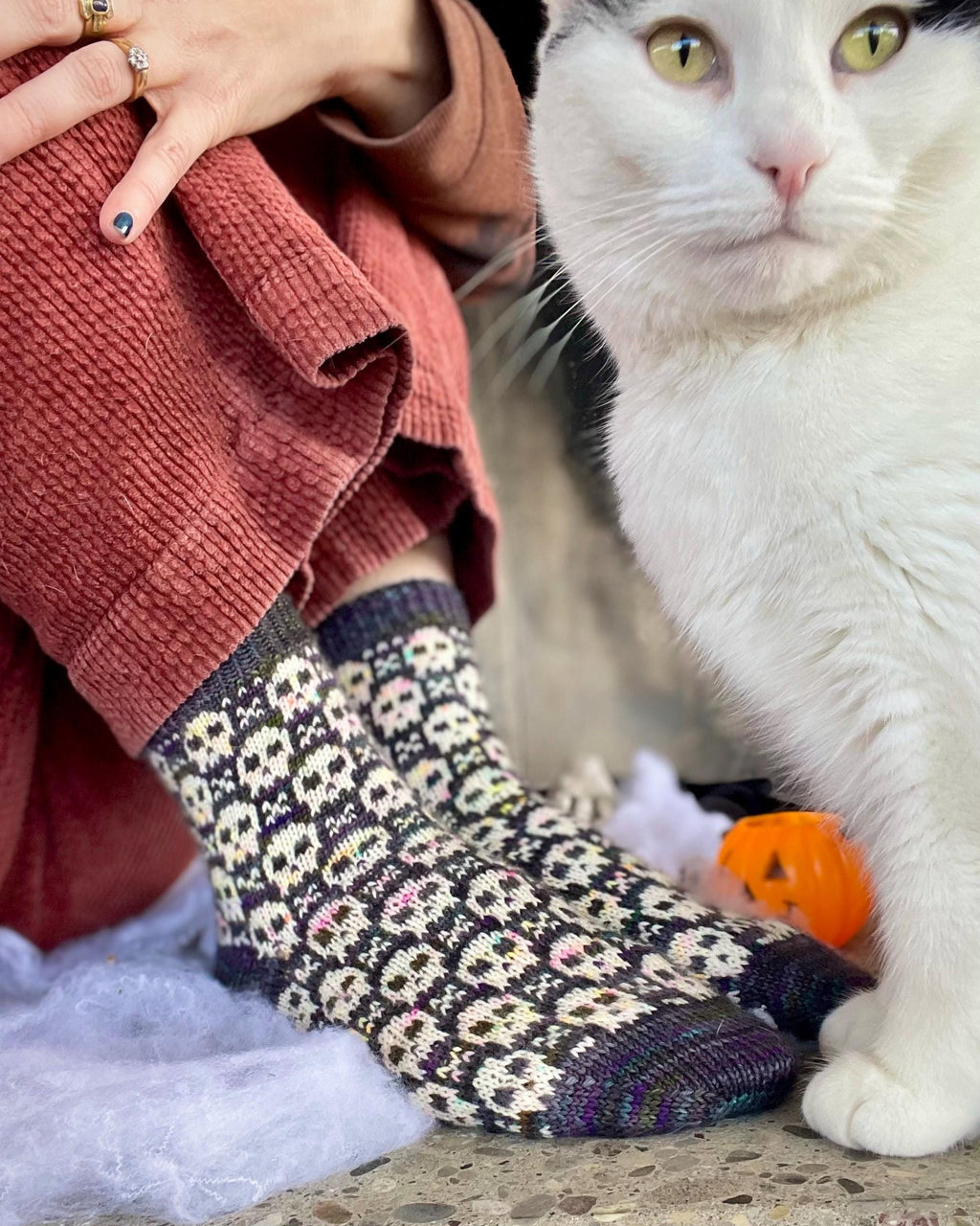 DIGITAL ITEM - PDF Spooktacular socks. English only