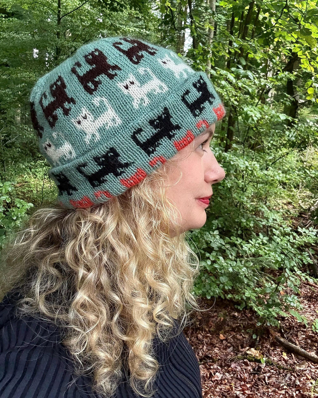 DIGITAL ITEM - Herding Cats Hat knitting pattern. 2 PDFS 1 in English and 1 in German