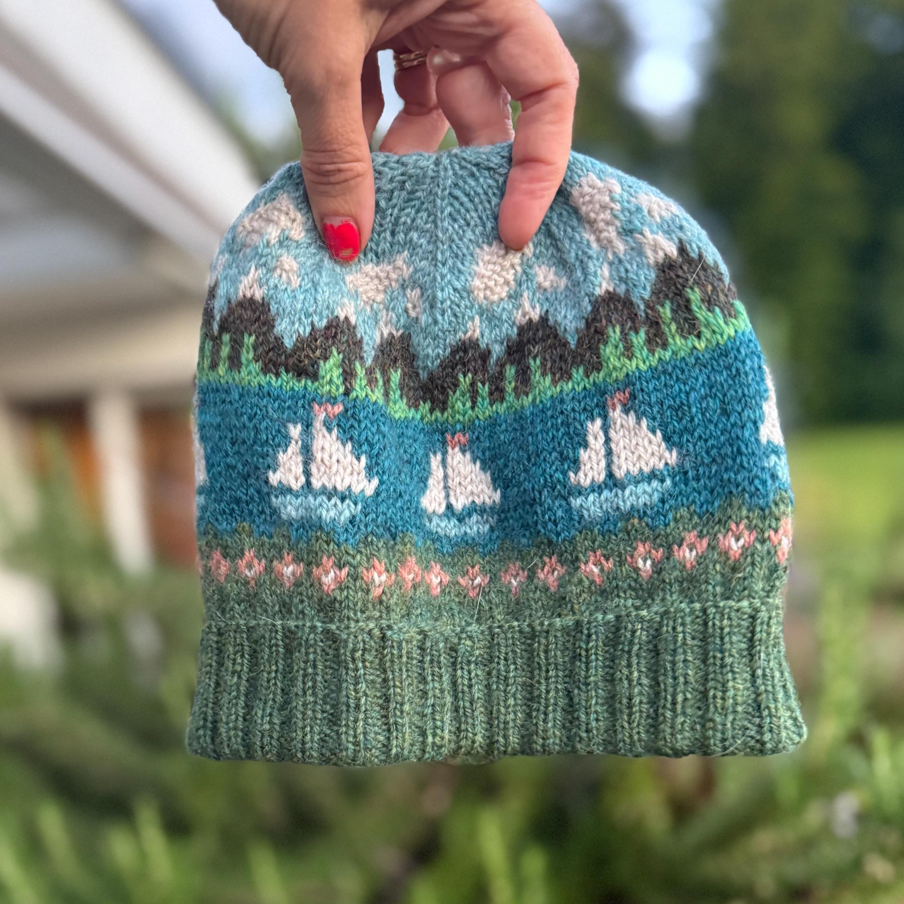 DIGITAL ITEM PDF. The Hills Are Alive with the Sound of Knitters Beanie