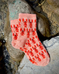 DIGITAL ITEM - Clawsome Lobster socks. PDF knitting instructions