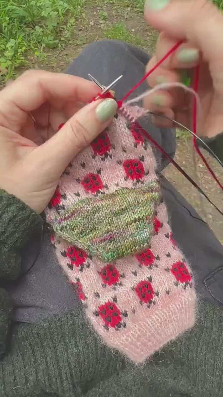 DIGITAL ITEM Dont Bug Me socks. PDF knitting pattern